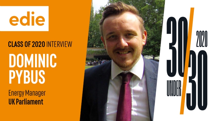 Dominic has worked within UK Parliament for five years now, helping the organisation to reduce energy and water consumption and cut emissions across its estate